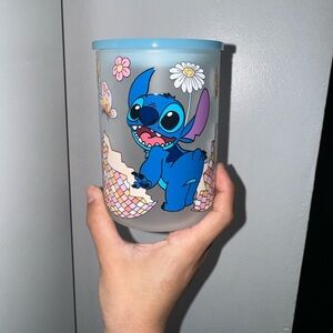 Stitch glass mug